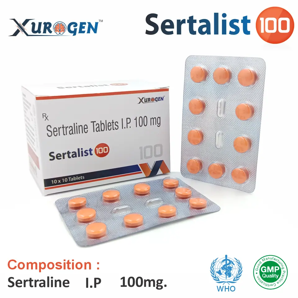 Sertraline 100mg Tablet | Best Price for PCD Pharma Franchise in Mental Health Segment